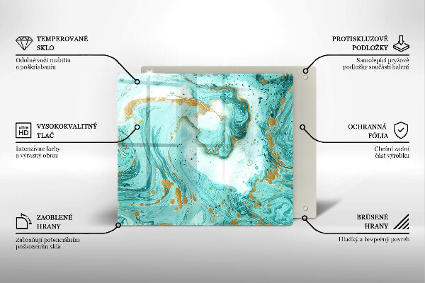 Deska kuchenna Błękitna abstrakcja