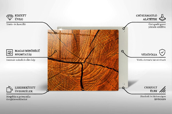 Deska kuchenna Pień drewna struktura