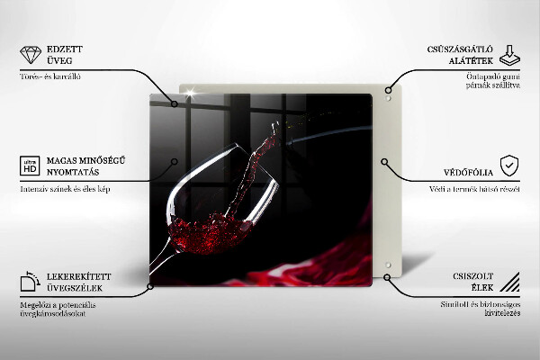 Deska kuchenna Kieliszek czerwone wino