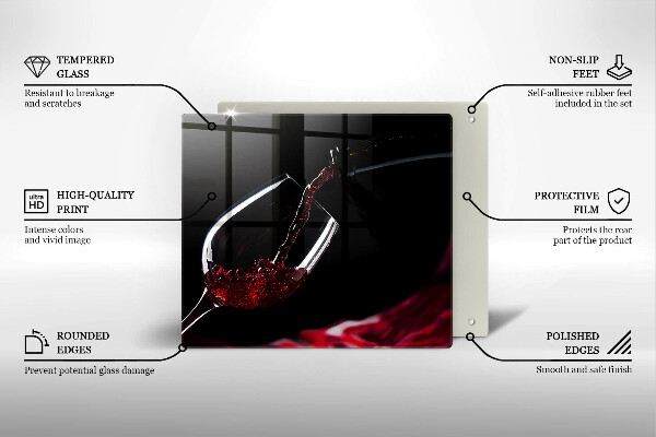 Deska kuchenna Kieliszek czerwone wino