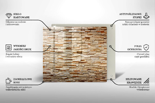 Deska kuchenna Tekstura ozdobne kamienie