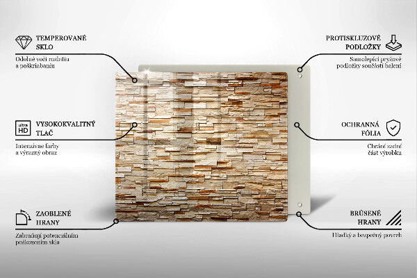 Deska kuchenna Tekstura ozdobne kamienie