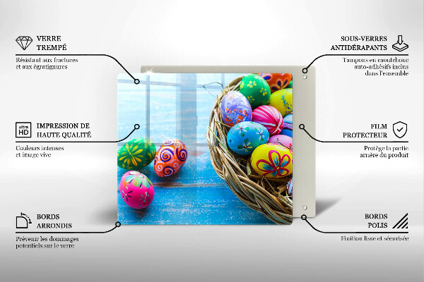 Deska kuchenna Wielkanocne jajka pisanki