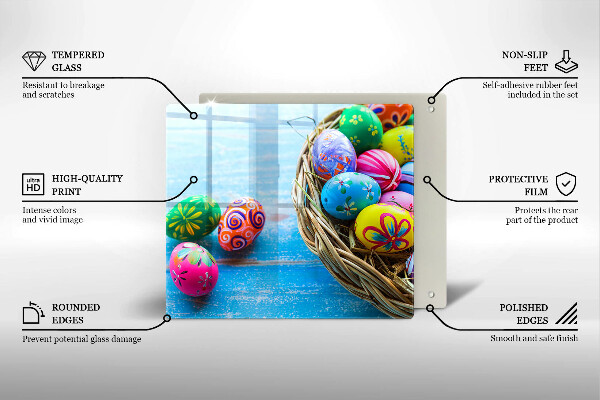 Deska kuchenna Wielkanocne jajka pisanki