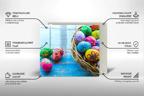 Deska kuchenna Wielkanocne jajka pisanki