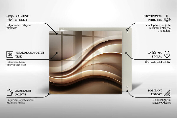 Deska kuchenna Abstrakcja łagodne linie