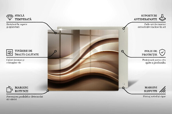 Deska kuchenna Abstrakcja łagodne linie