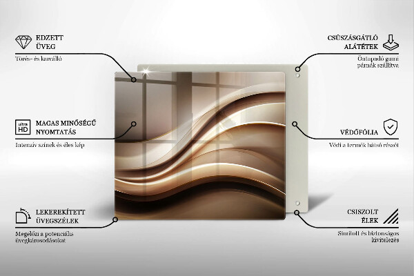 Deska kuchenna Abstrakcja łagodne linie