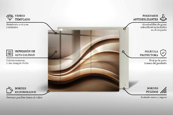 Deska kuchenna Abstrakcja łagodne linie