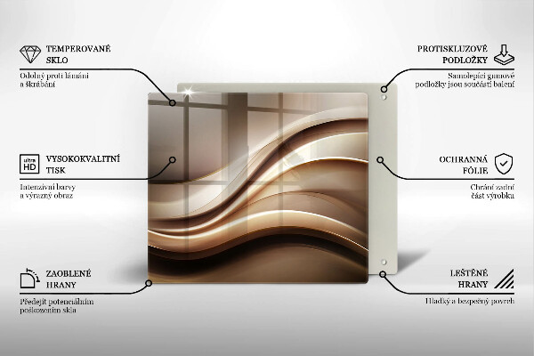 Deska kuchenna Abstrakcja łagodne linie