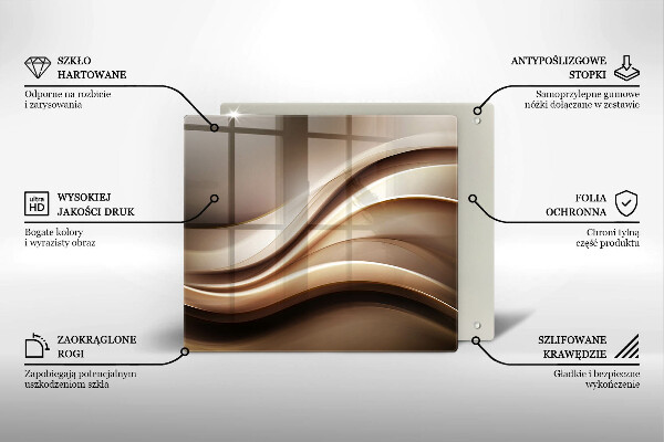 Deska kuchenna Abstrakcja łagodne linie