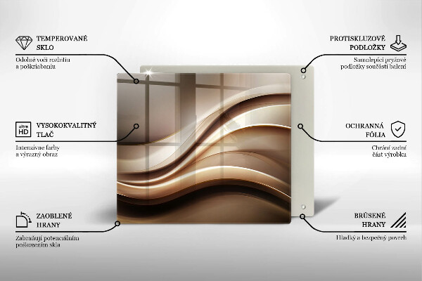 Deska kuchenna Abstrakcja łagodne linie