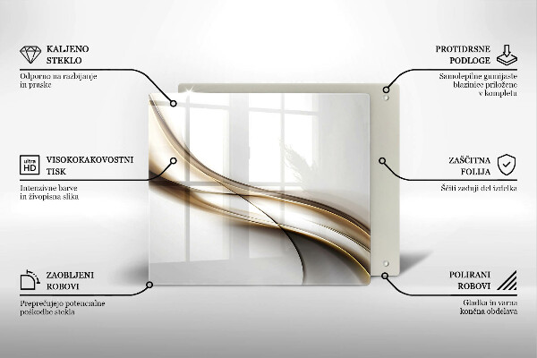 Deska kuchenna Łagodne linie abstrakcja