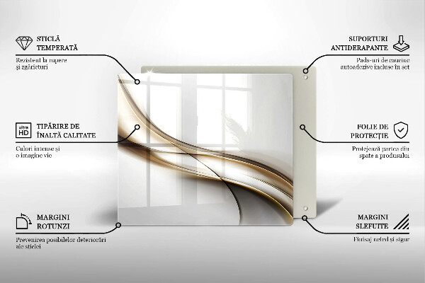 Deska kuchenna Łagodne linie abstrakcja