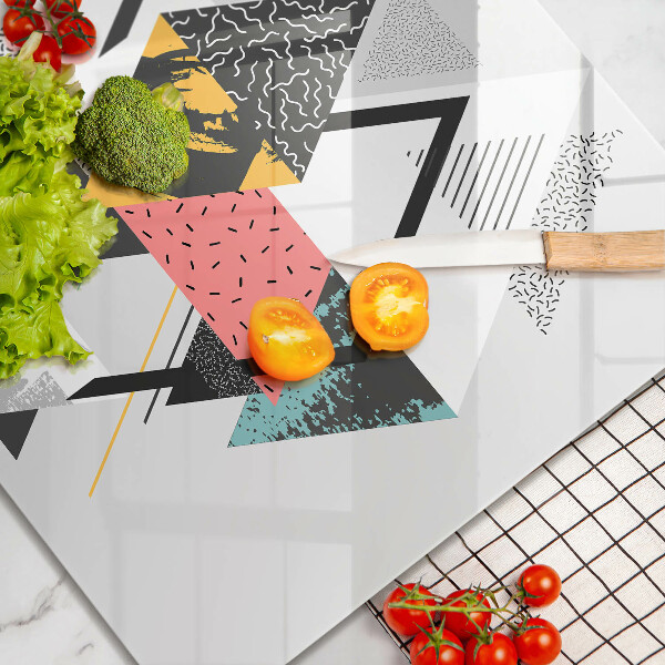 Deska kuchenna Abstrakcja trójkąty