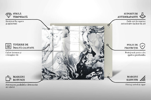 Deska kuchenna Abstrakcja tusz