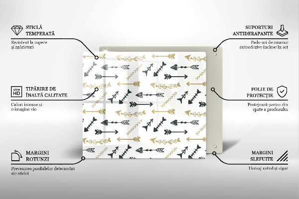 Deska kuchenna Wzór boho strzałki