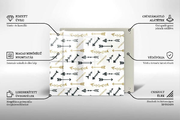 Deska kuchenna Wzór boho strzałki