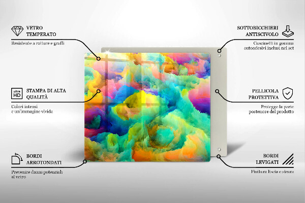 Deska kuchenna Barwna abstrakcja