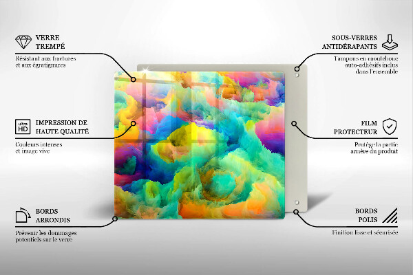 Deska kuchenna Barwna abstrakcja