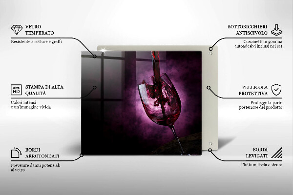 Deska kuchenna Kieliszek wina