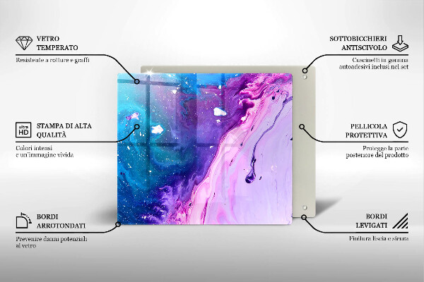 Deska kuchenna Abstrakcja tusze