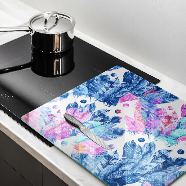 Deska kuchenna Ilustracja boho piórka