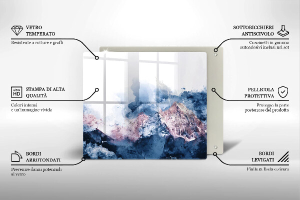 Deska kuchenna Abstrakcja malowane góry