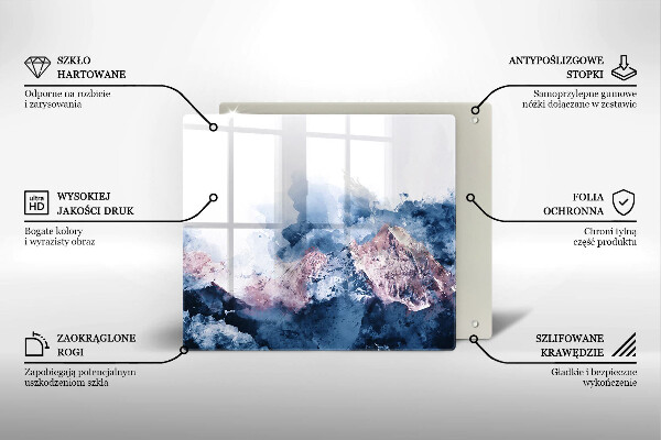 Deska kuchenna Abstrakcja malowane góry