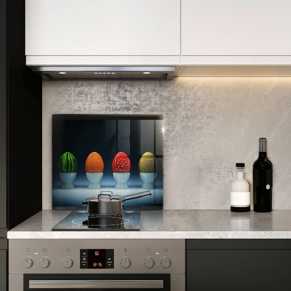 Deska kuchenna Abstrakcja owoce jajka