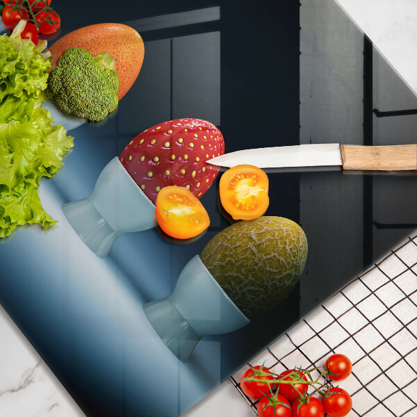 Deska kuchenna Abstrakcja owoce jajka