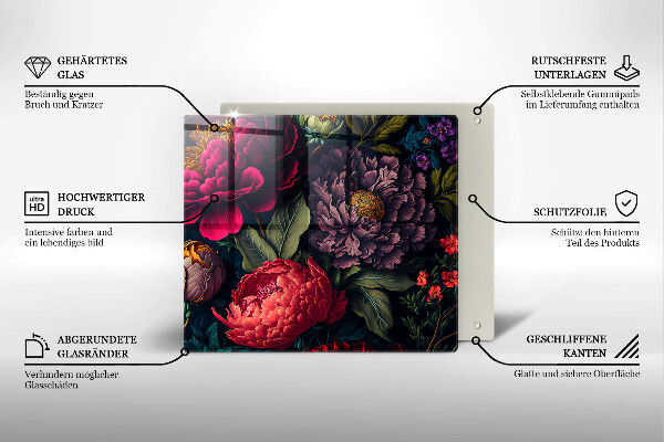 Deska kuchenna Piękne kwiaty