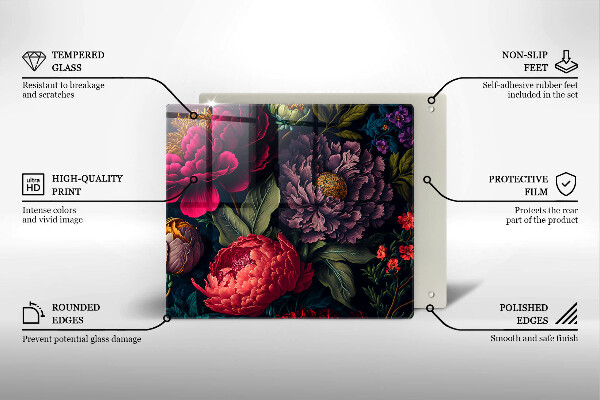 Deska kuchenna Piękne kwiaty