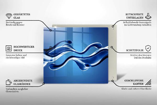 Deska kuchenna Płynna abstrakcja