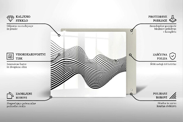 Deska kuchenna Linearna abstrakcja