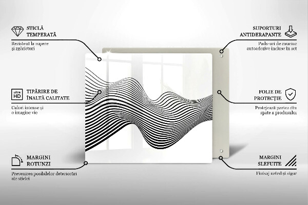 Deska kuchenna Linearna abstrakcja