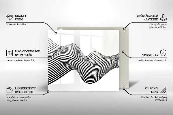 Deska kuchenna Linearna abstrakcja