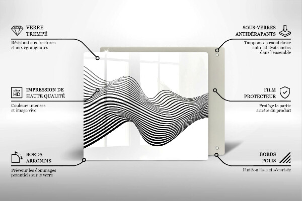 Deska kuchenna Linearna abstrakcja