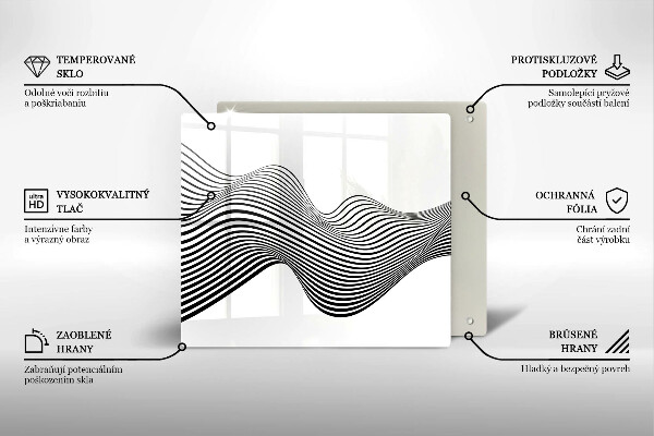 Deska kuchenna Linearna abstrakcja