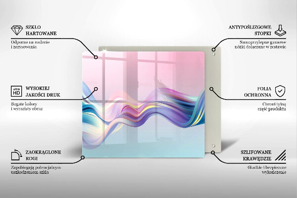 Deska do krojenia Pastelowa abstrakcja