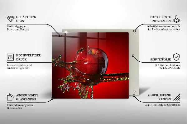 Deska kuchenna Owoc jabłko w wodzie