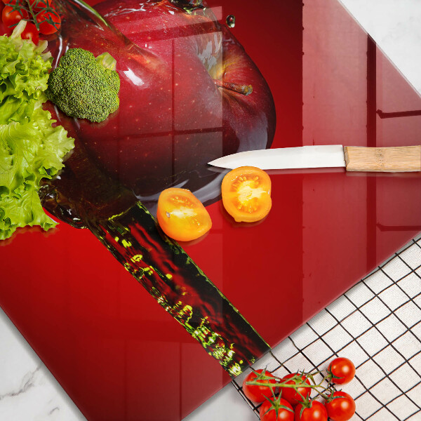 Deska kuchenna Owoc jabłko w wodzie