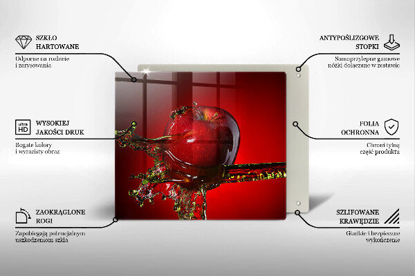 Deska kuchenna Owoc jabłko w wodzie