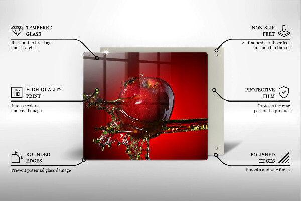 Deska kuchenna Owoc jabłko w wodzie