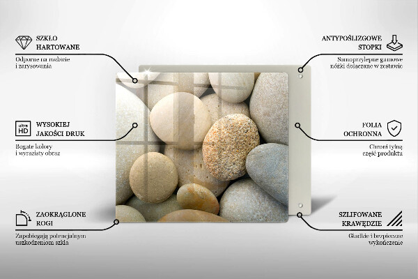 Deska kuchenna Wzór owalne kamienie