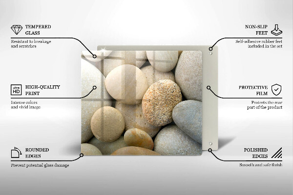 Deska kuchenna Wzór owalne kamienie