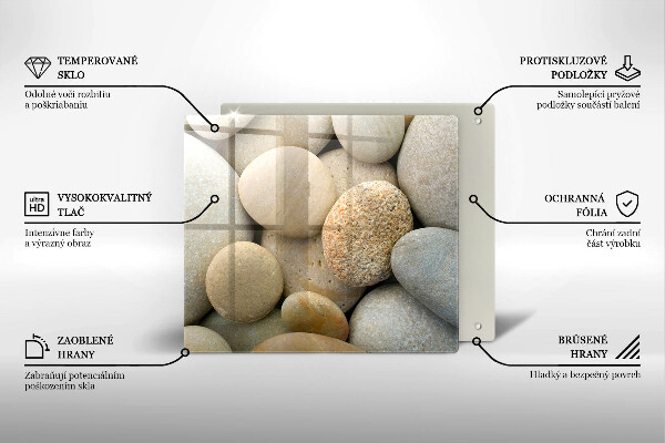 Deska kuchenna Wzór owalne kamienie