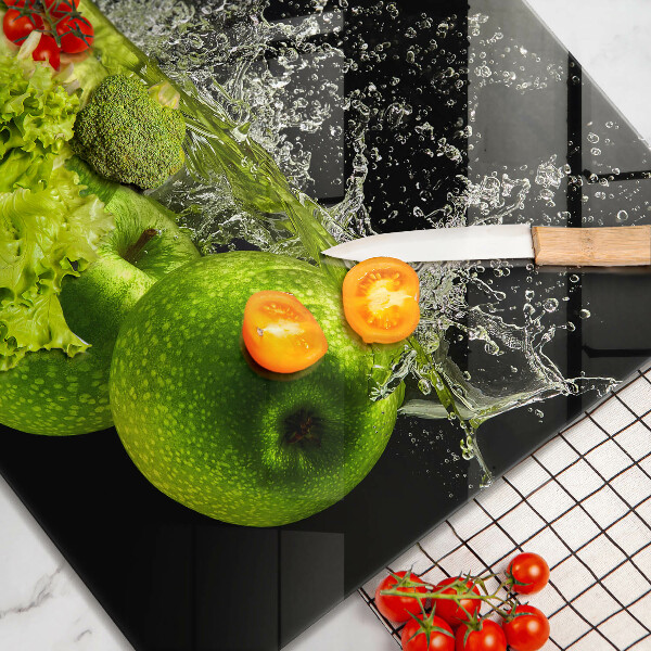 Deska kuchenna Zielone jabłka i woda