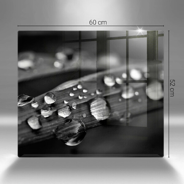 Deska kuchenna Krople rosy na liściach