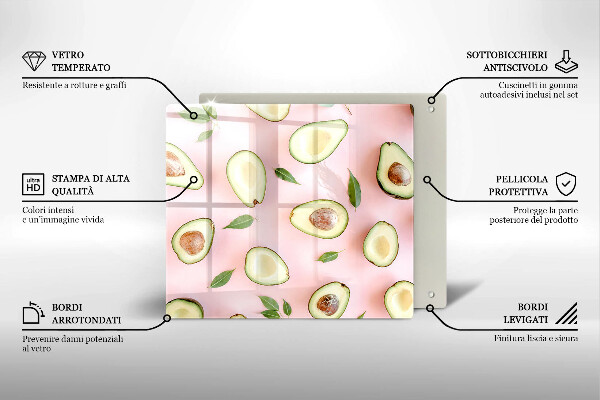 Deska kuchenna Wzór awokado